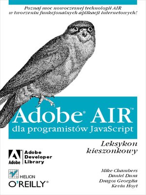 cover image of Adobe AIR dla programistów JavaScript. Leksykon kieszonkowy